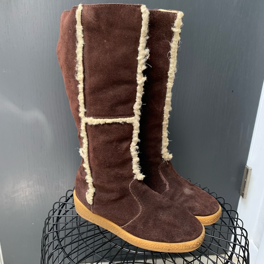 Vintage Yodelers Fur Lined Winter Boots Size 8